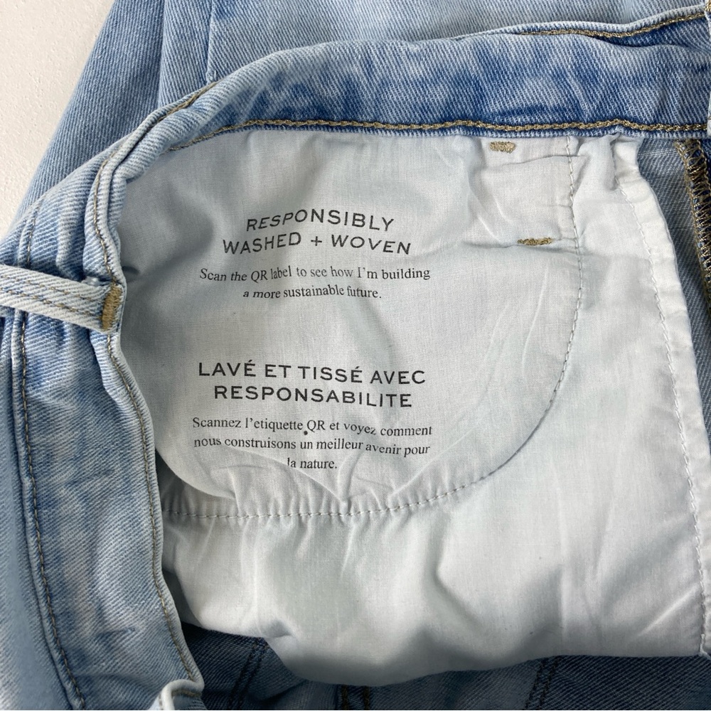 Frame Le Garcon Crop Boyfriend jeans Womens Size 28 Blue straight Distressed - Picture 8 of 16